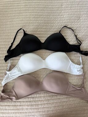 Everyday T-Shirt Bras - Black, White, and Taupe